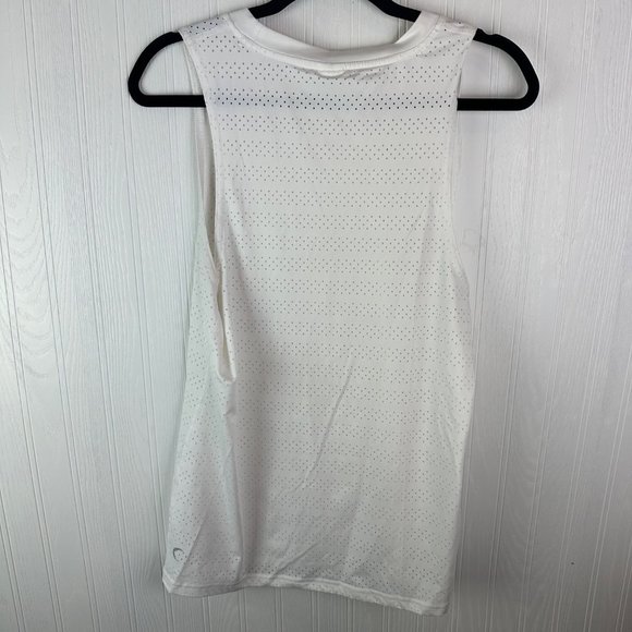Zyia Active White tank top mesh‎ material size medium - Picture 4 of 4
